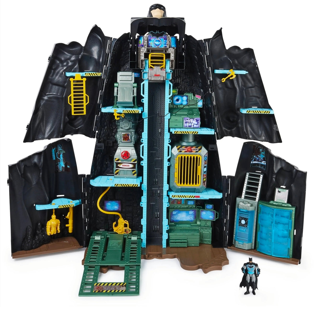 Used Spinmaster DC Comics Batman Bat-Tech Batcave Giant Transforming Playset 33” Tall