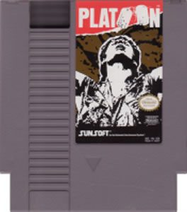 NES Platoon Video Game
