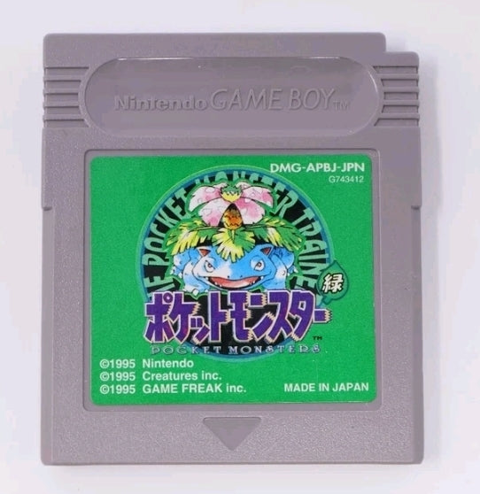 Japanese Nintendo Game Boy Pokémon Green Video Game (Loose)
