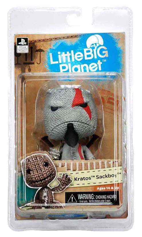 NECA God of War Little Big Planet Kratos Sackboy Series 1 7"Inch Action Figure
