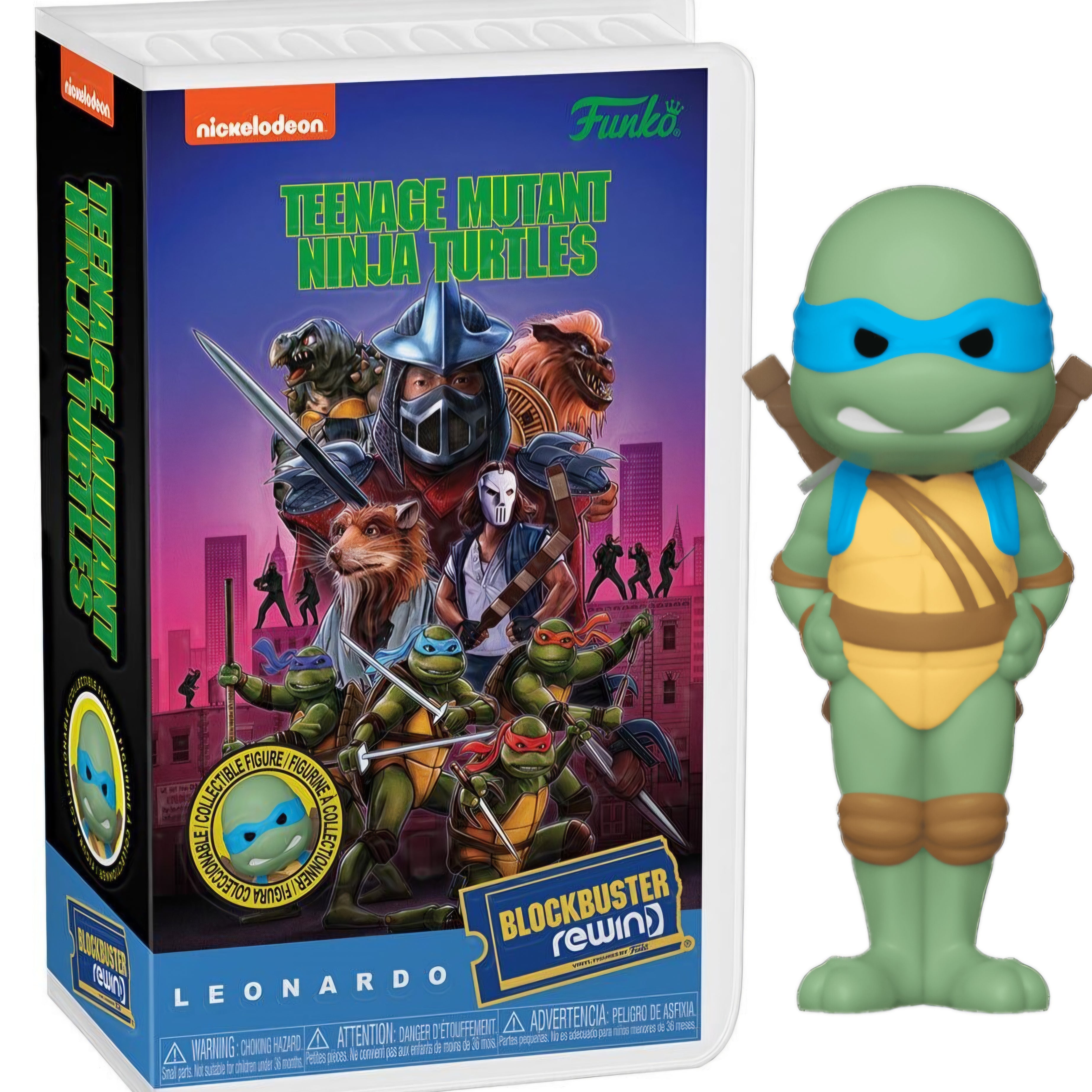 Funko BlockBuster Rewind Nickelodeon Teenage Mutant Ninja Turtles Movie Leonardo Vinyl Figure