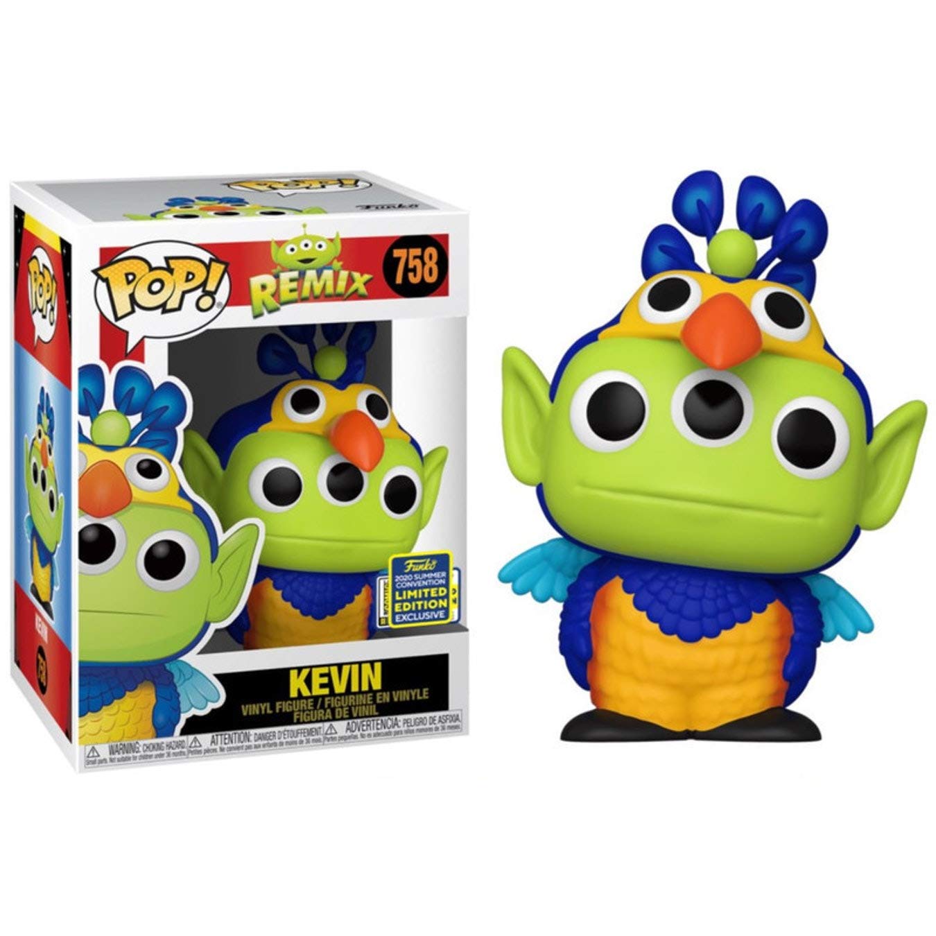 Funko Pop! Disney Pixar Alien Remix Kevin #758 SDCC 2020 Exclusive Shared Sticker