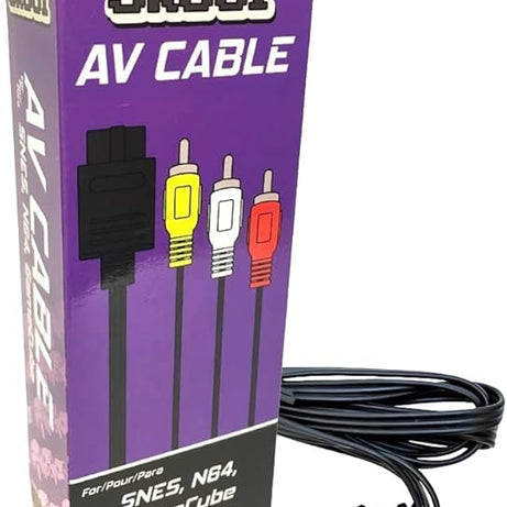 Old Skool AV Cable 6 Ft (SNES/ N64/ GameCube)(OS-2154)