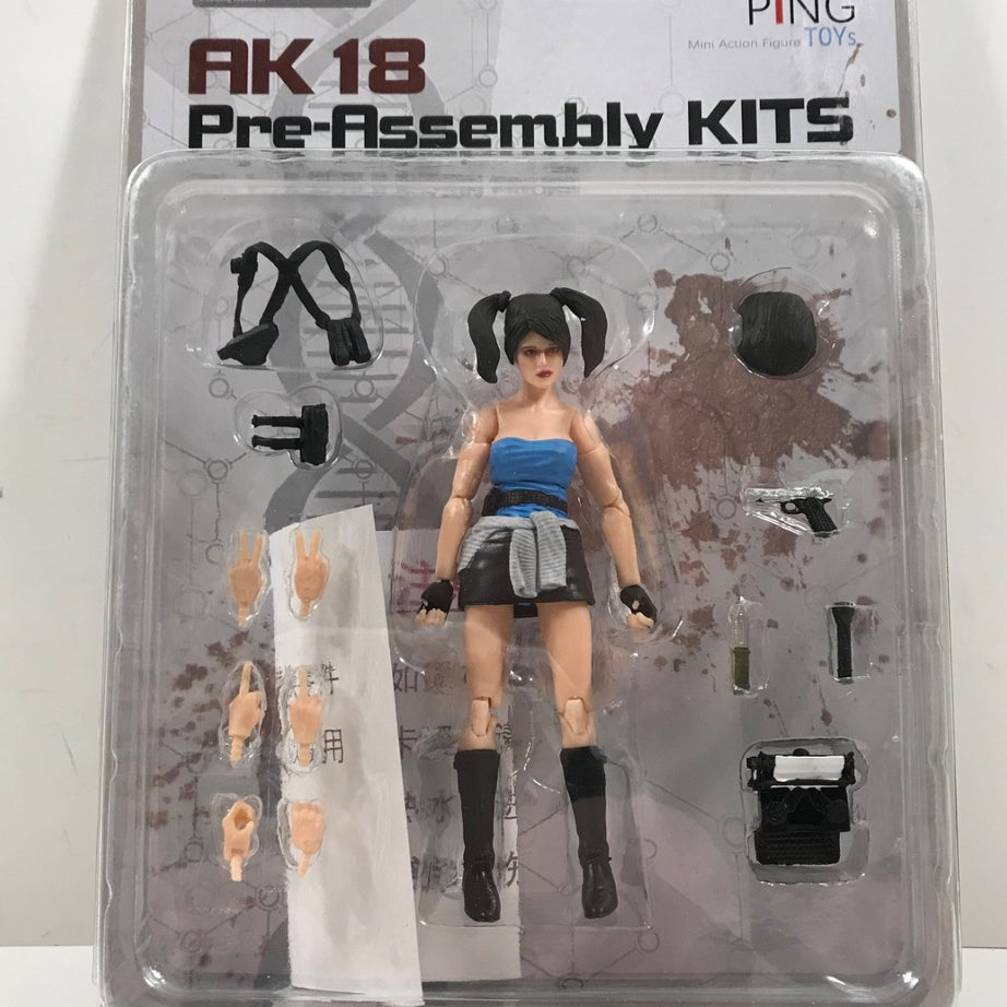 Boris Ping AK18 Resident Evil Jill Valentine 1:18 Scale Figure Pre-Assembly Kit