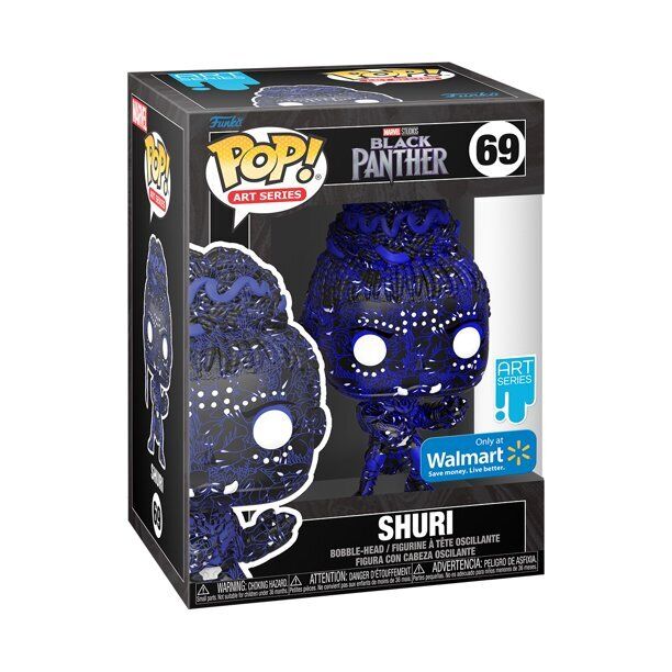 Funko Pop! Art Series Marvel Studios Black Panther Shuri #69 Walmart Exclusive