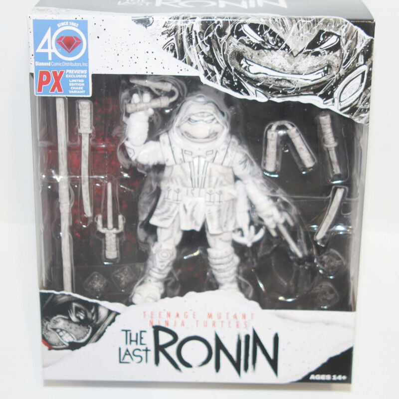 Playmates Nickelodeon Teenage Mutant Ninja Turtles The Last Ronin PX Previews Exclusive B&w Chase Edition Action Figure