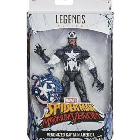 Hasbro Marvel Legends Series Spider-Man Maximum Venom Venomized Captain America Action Figure