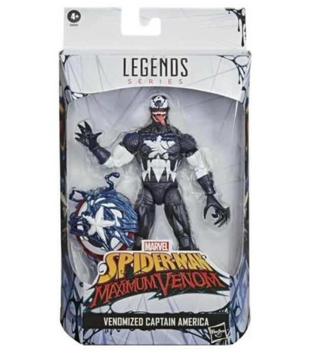 Hasbro Marvel Legends Series Spider-Man Maximum Venom Venomized Captain America Action Figure
