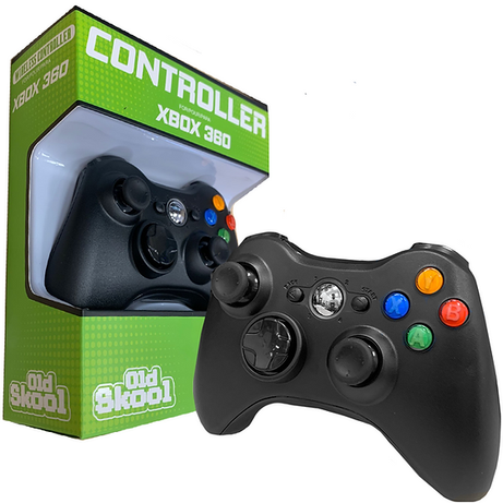 Old Skool Xbox 360 Wireless Controller (Black) (OS-7999)