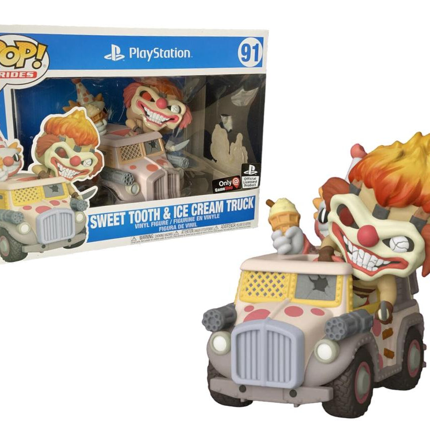 Funko Pop! Games PlayStation Twisted Metal Sweet Tooth & Ice Cream Truck #91 GameStop Exclusive