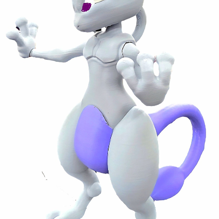Pokemon Mewtwo 12"Inch Statue 3d Printed