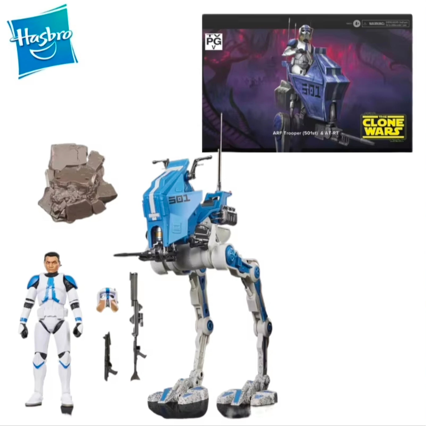 Hasbro Star Wars The Black Series Arf Trooper (501st) & AT-RT