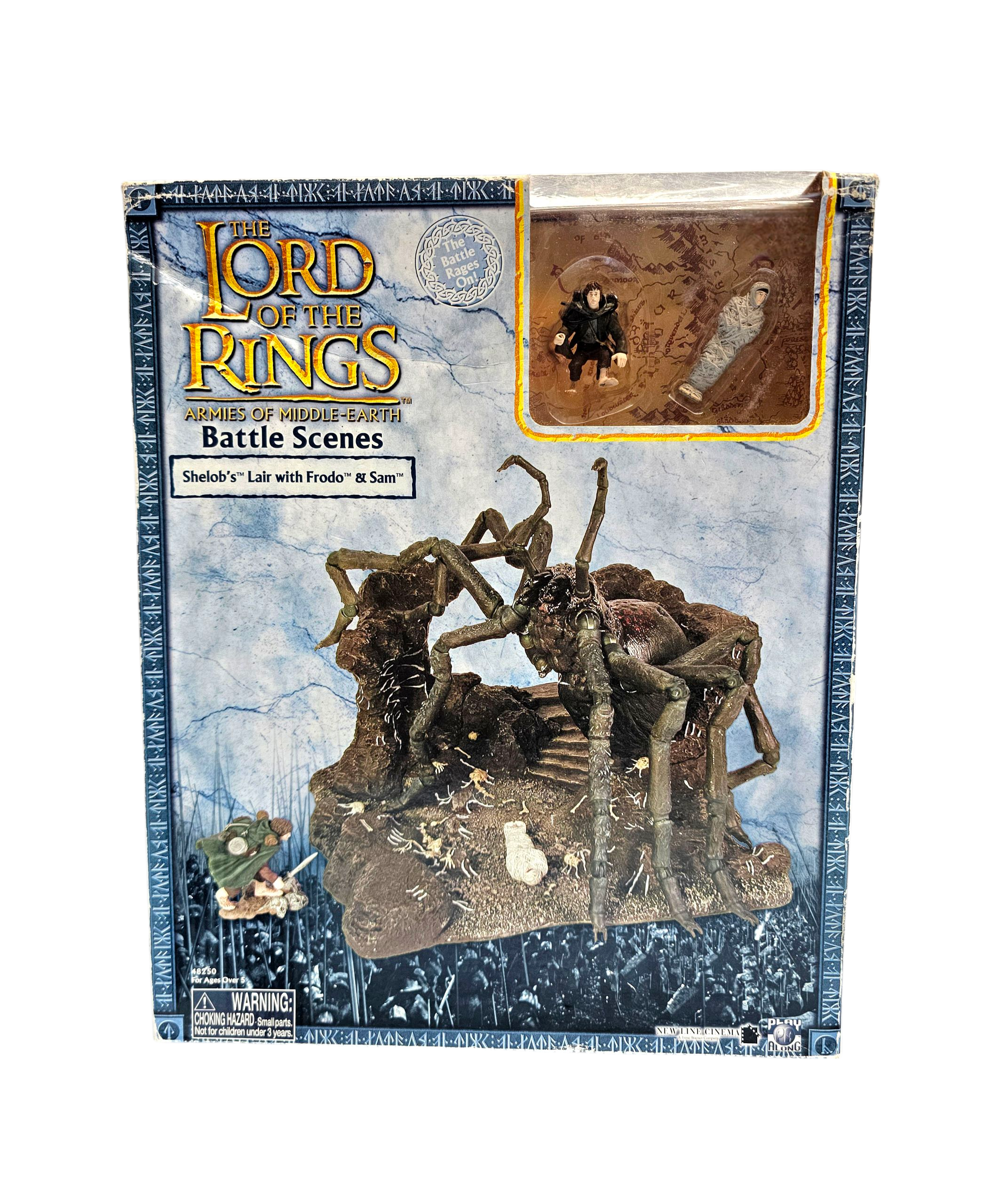 Play Along Toys Lord Of The Rings Armies of Middle-Earth Battle Scenes Shelob's Lair With Frodo & Sam