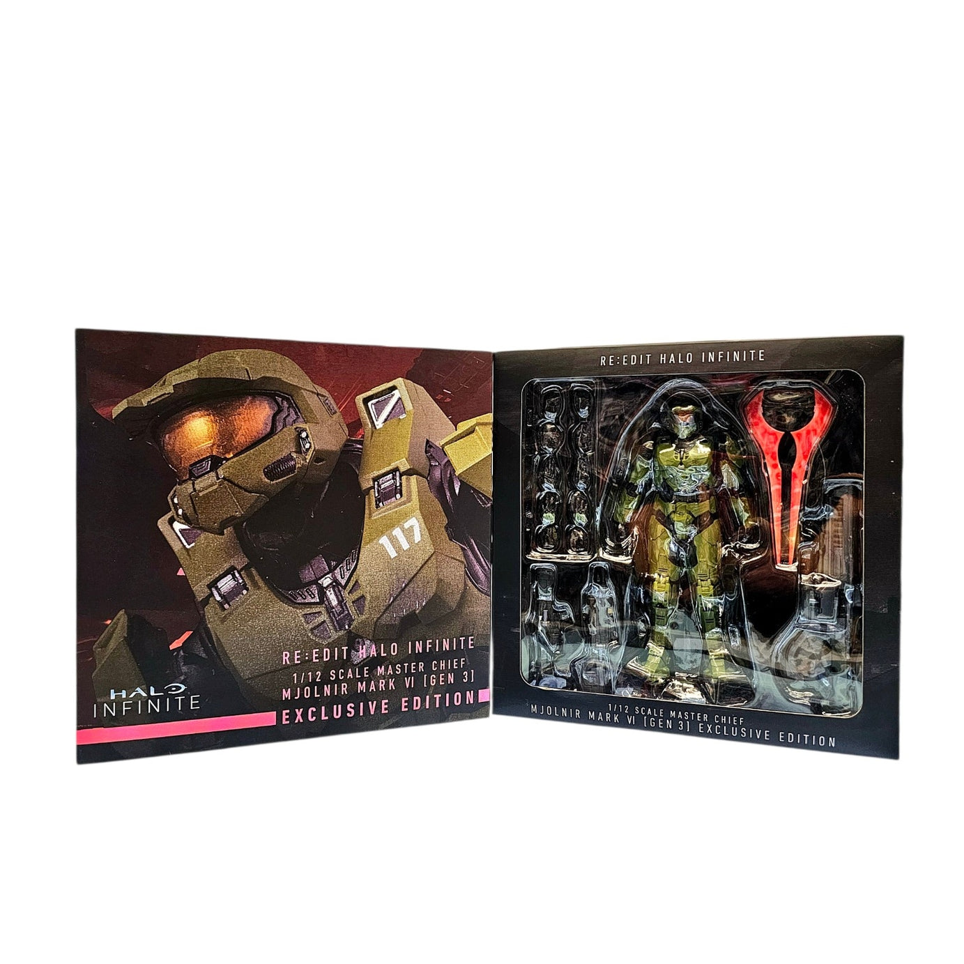 1000 Toys Re:Edit 1/12 scale Master Chief action figure from Halo Infinite with Mjolnir Mark VI [GEN 3] Armor