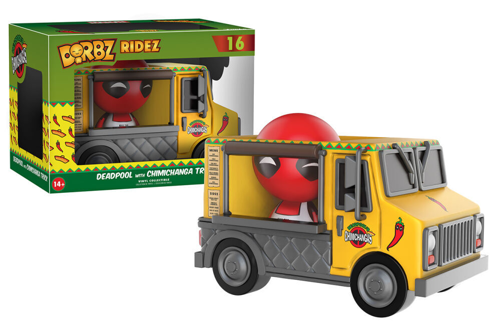 Funko Dorbz Ridez Marvel Deadpool With Chimichanga Truck #16