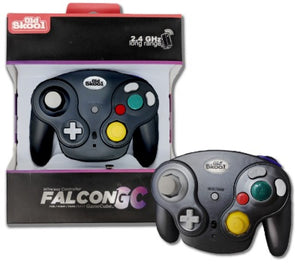 Old Skool Falcon GC Nintendo Gamecube Wireless Controller (Black)