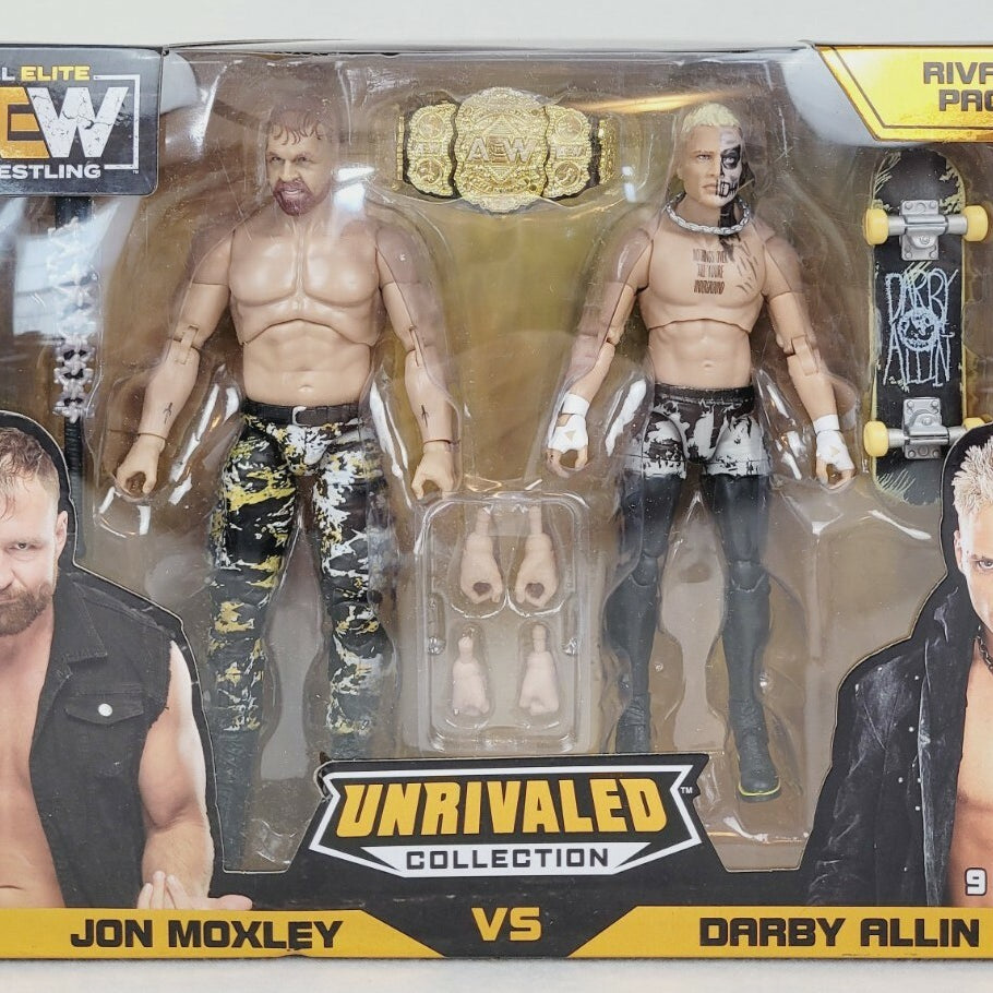 AEW Unrivaled Collection Jon Moxley & Darby Allin Action Figure Rivals Pack
