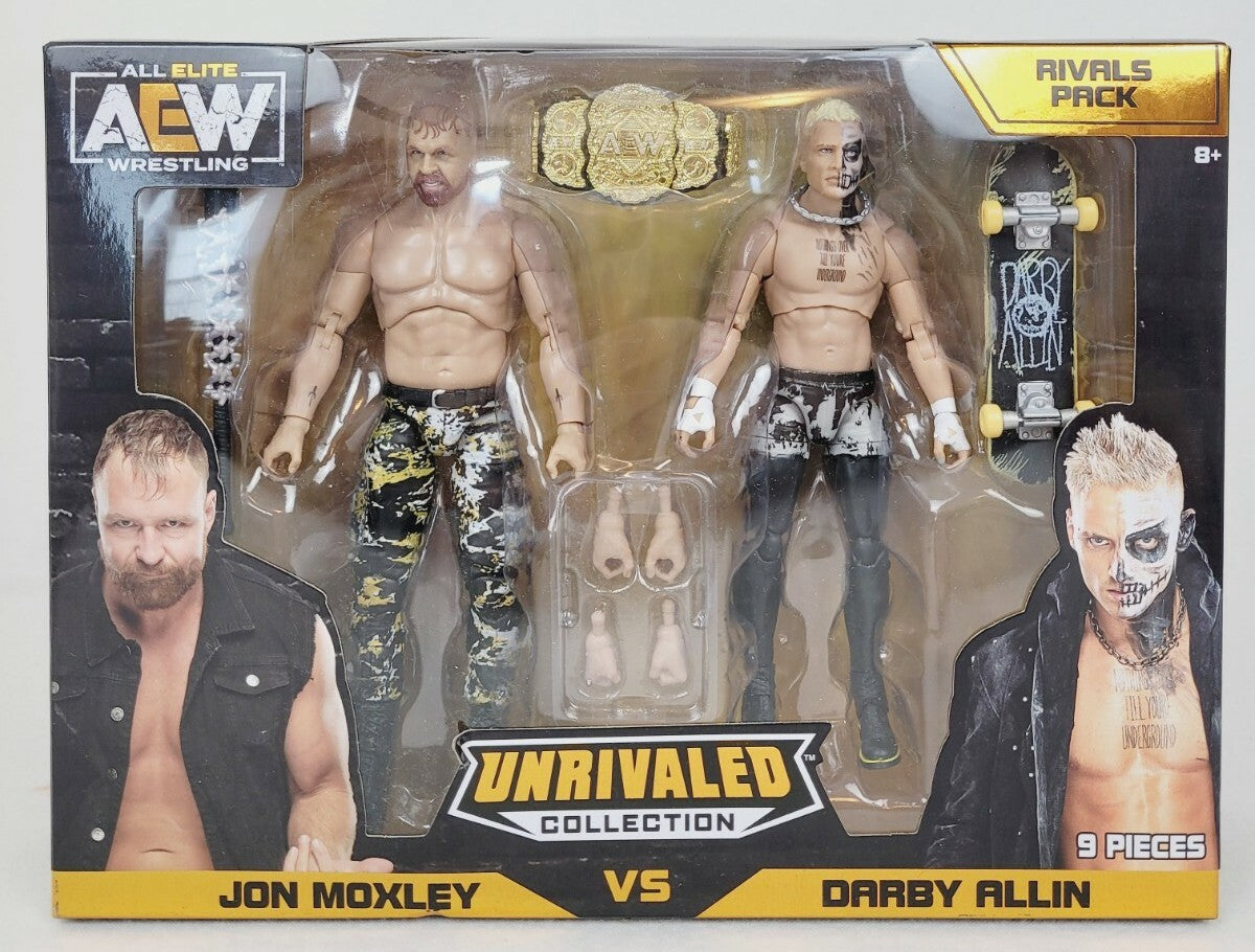 AEW Unrivaled Collection Jon Moxley & Darby Allin Action Figure Rivals Pack