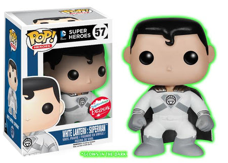 Funko Pop! Heroes DC Superheroes White Lantern: Superman #57 Glow In The Dark Fugitive Toys Exclusive