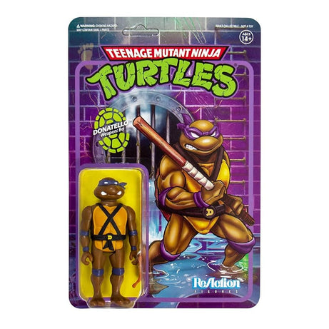 Super 7 Reaction Figures Teenage Mutant Ninja Turtles Donatello 3.75 Inch Action Figure