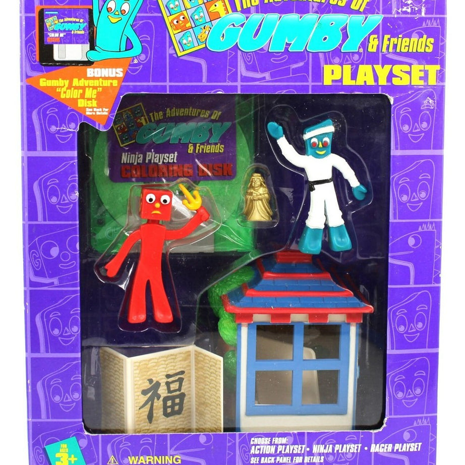 Trendmasters The Adventures of Gumby and Friends Ninja Playset  (1995)