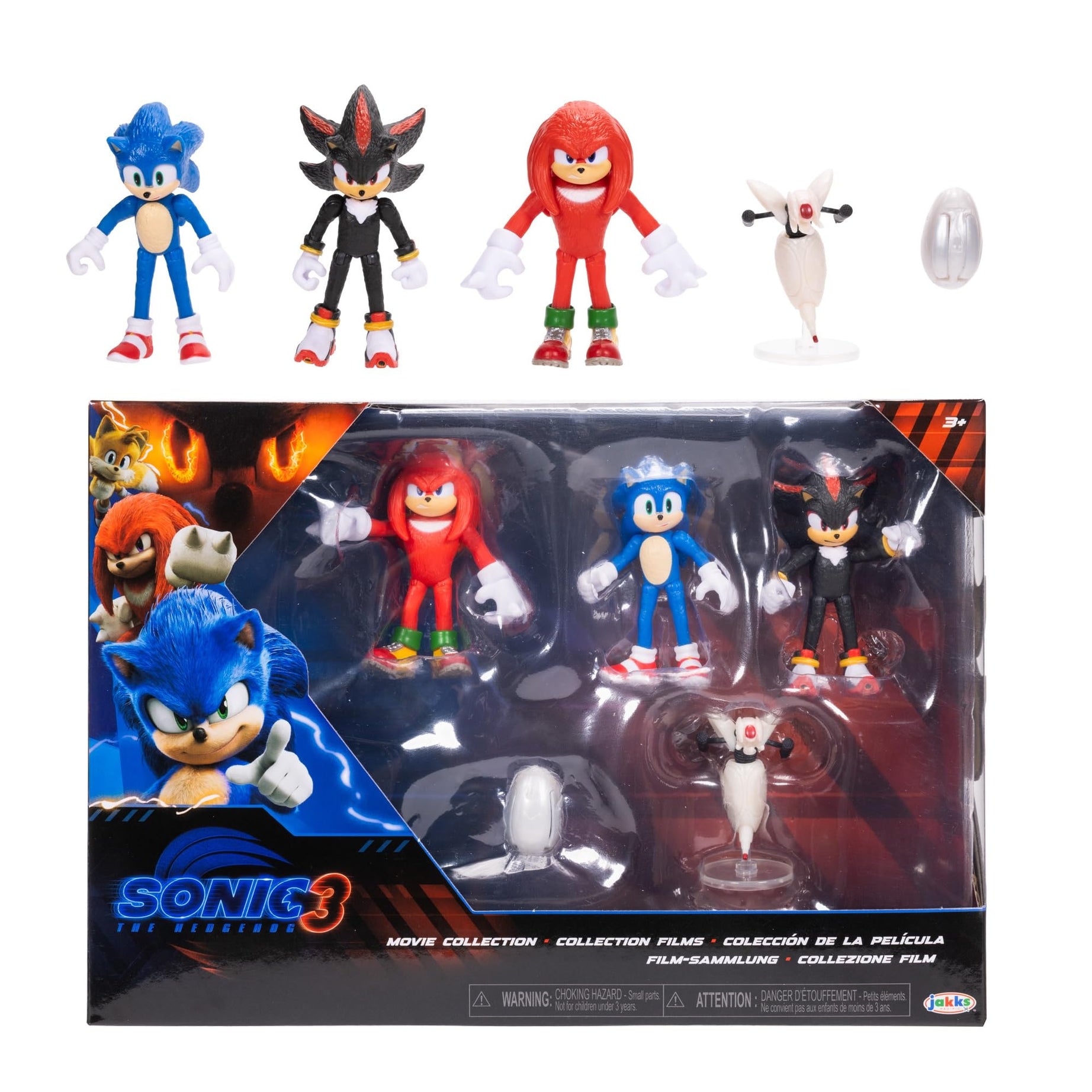 Jakks Sonic The Hedgehog 3  Movie Collection Action Figure 5-Pack