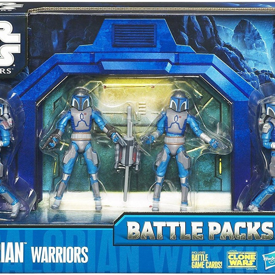 Hasbro Star Wars The Clone Wars Mandalorian Warriors Action Figure Battle Pack