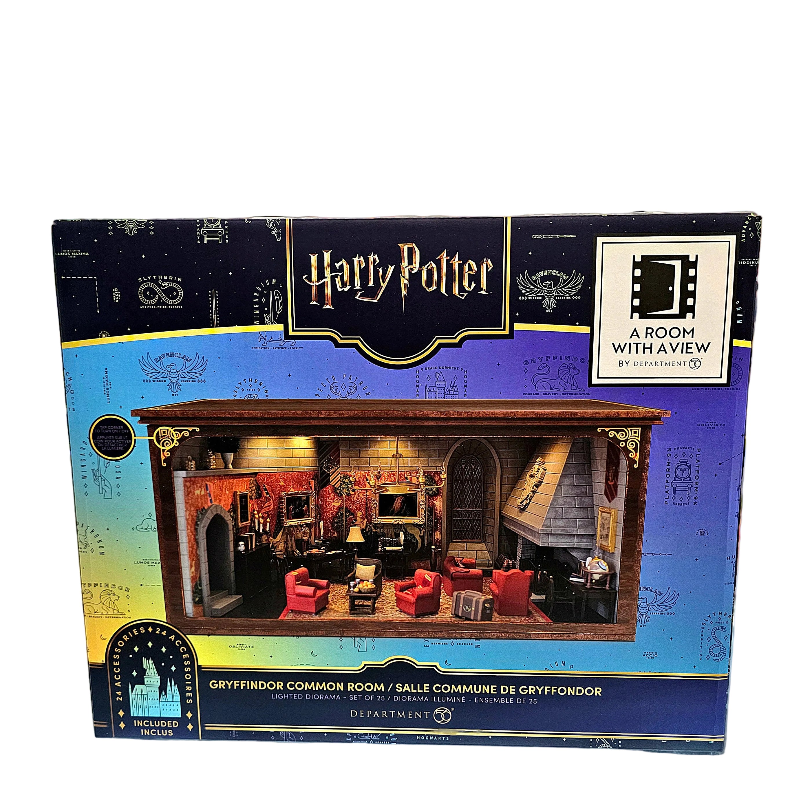 NECA Department 56 Harry Potter "A Room with a View" Gryffindor Common Room Lighted Diorama
