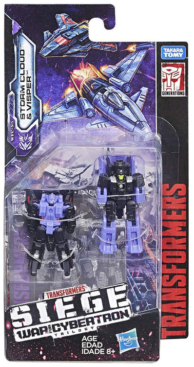 Hasbro Transformers Seige War for Cybertron Trilogy Stormcloud & Visper Action Figure 2-Pack