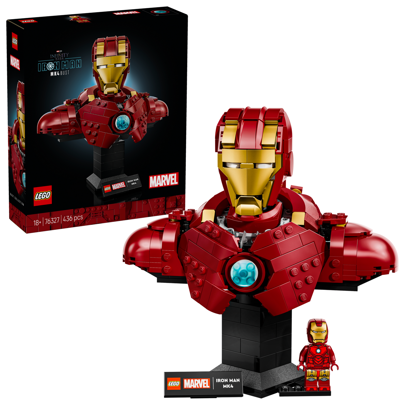 Lego Marvel Studios The Infinity Saga Iron Man MK4 Bust #76327