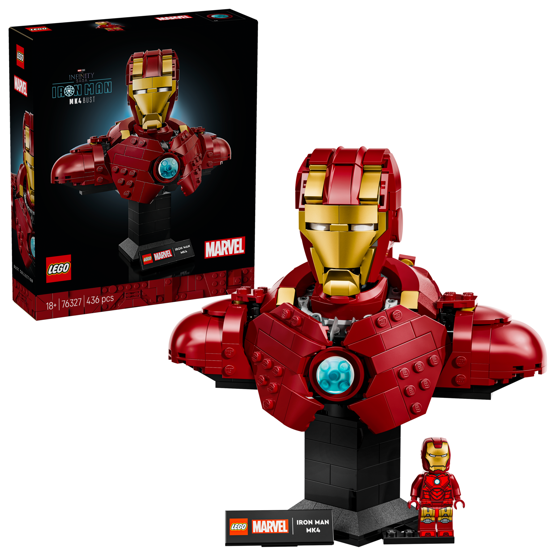 Lego Marvel Studios The Infinity Saga Iron Man MK4 Bust #76327