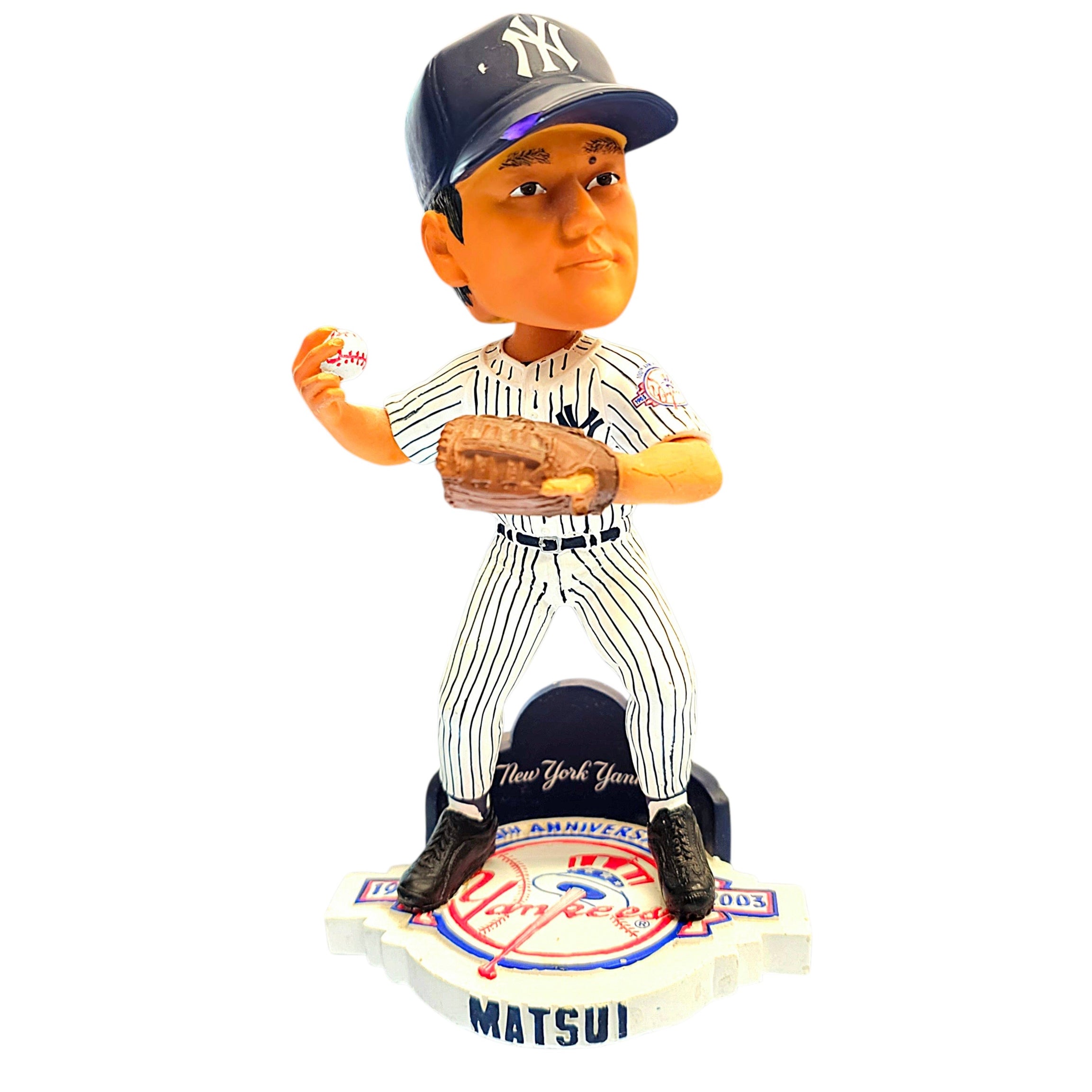 Loose Forever Collectibles New York Yankees Hideki Matsui Fielding Pose Bobblehead