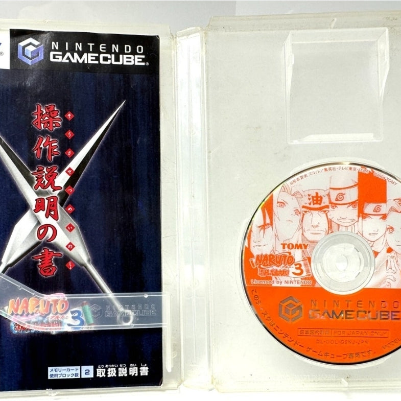 (Japanese) Nintendo GameCube Naruto: Gekitō Ninja Taisen! 3 Video Game