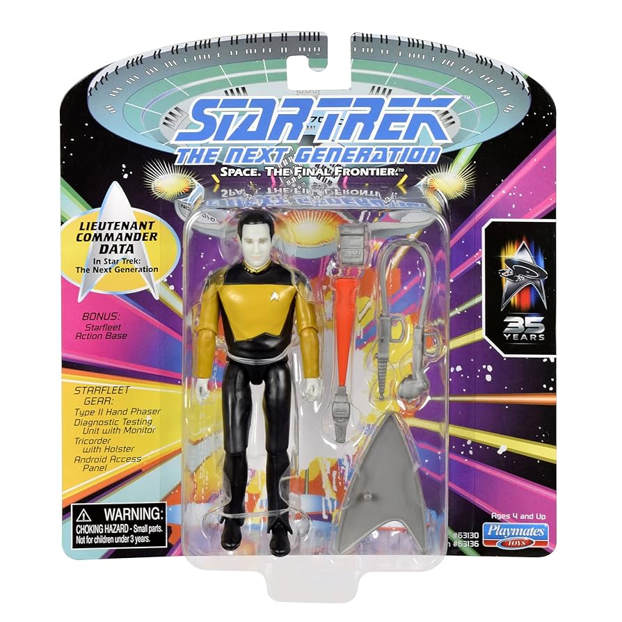 Playmates Star Trek The Next Generation Lieutenant Commander Data Action Figure