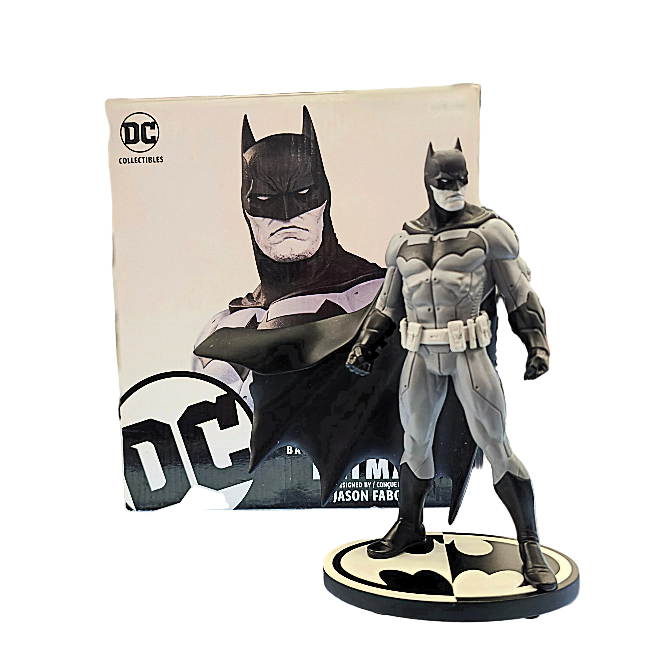 DC Direct Batman Black & White Statue Designed by Jason Fabok #912 of 5000 Pcs