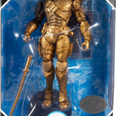 McFarlane Platinum Edition DC Multiverse Batman Arkham Origins Deathstroke (Gold) Action Figure