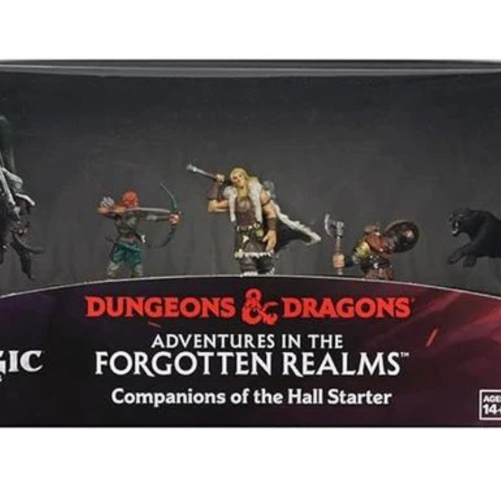 Magic The Gathering Dungeons & Dragons Adventures In The Forgotten Realms Companions Of The Hall Starter 5 Prepainted Plastic Figures