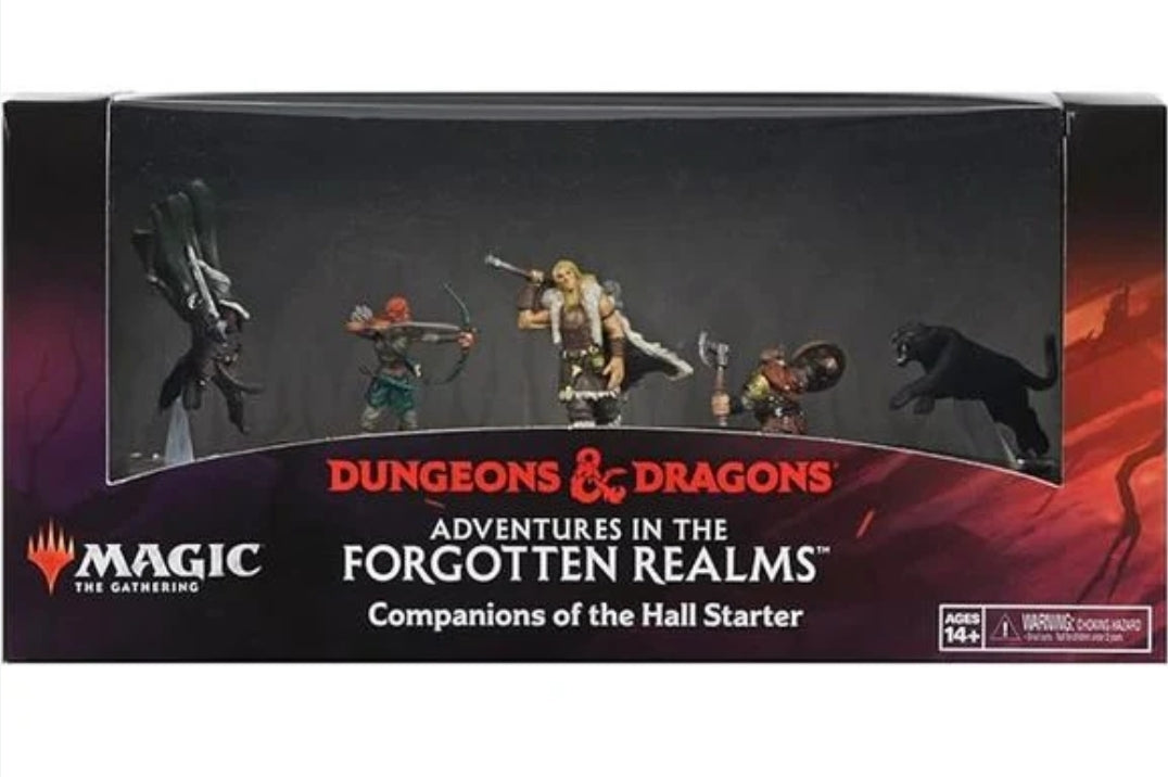 Magic The Gathering Dungeons & Dragons Adventures In The Forgotten Realms Companions Of The Hall Starter 5 Prepainted Plastic Figures