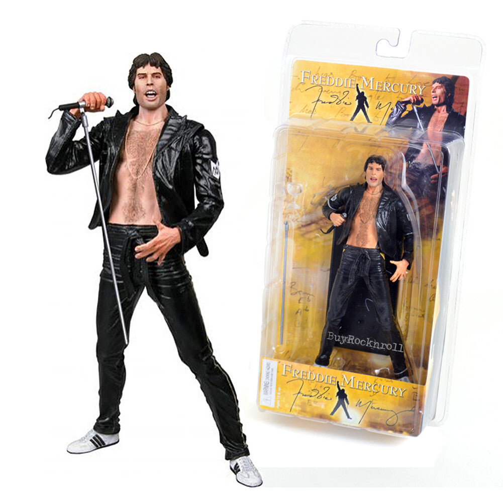 Neca Freddie Mercury "Leather Look" Signature 7"Inch Action Figure