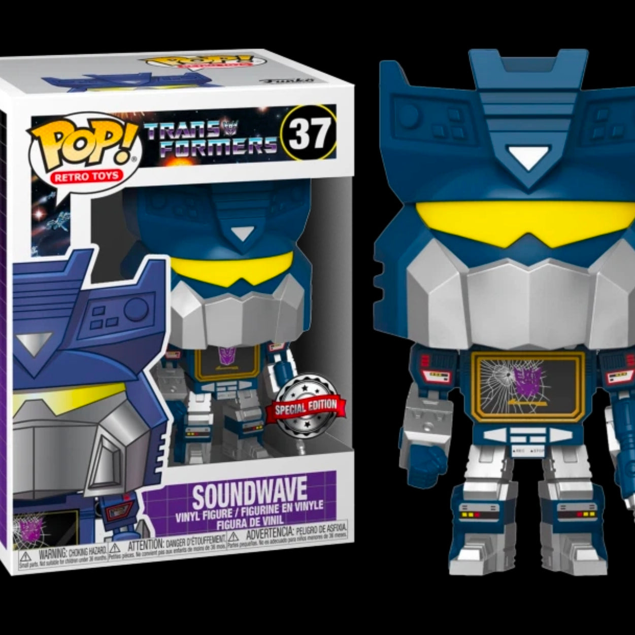 Funko Pop! Retro Toys Transformers Soundwave #37 GameStop Exclusive