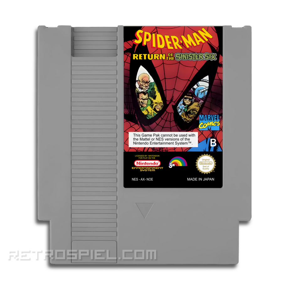 NES Spider-Man Return The Sinister Six Video Game