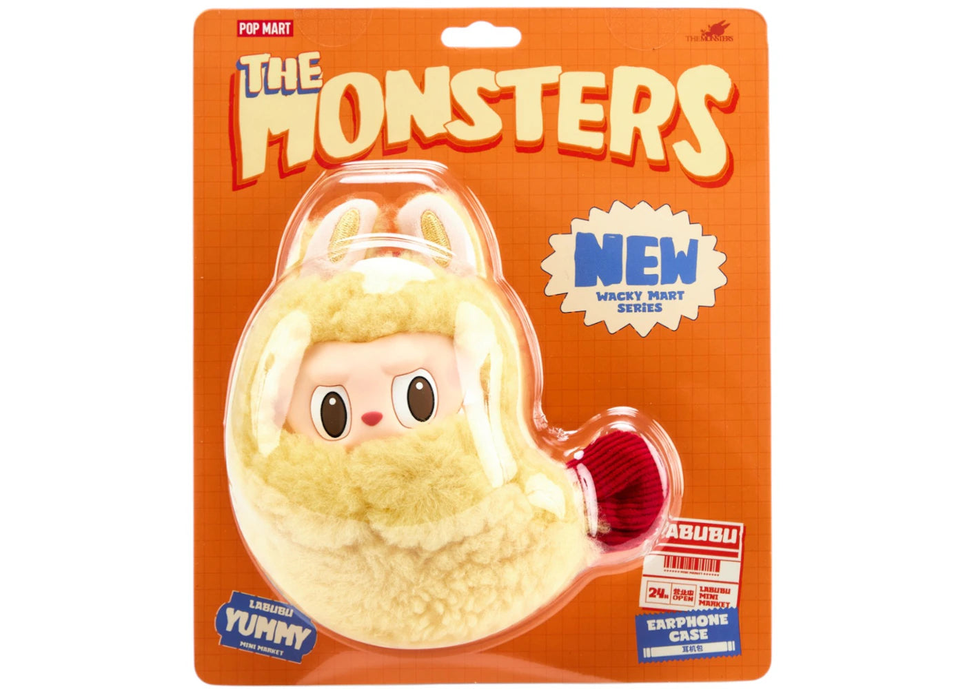 Pop Mart The Monsters Labubu Yummy Plush Earphone Case