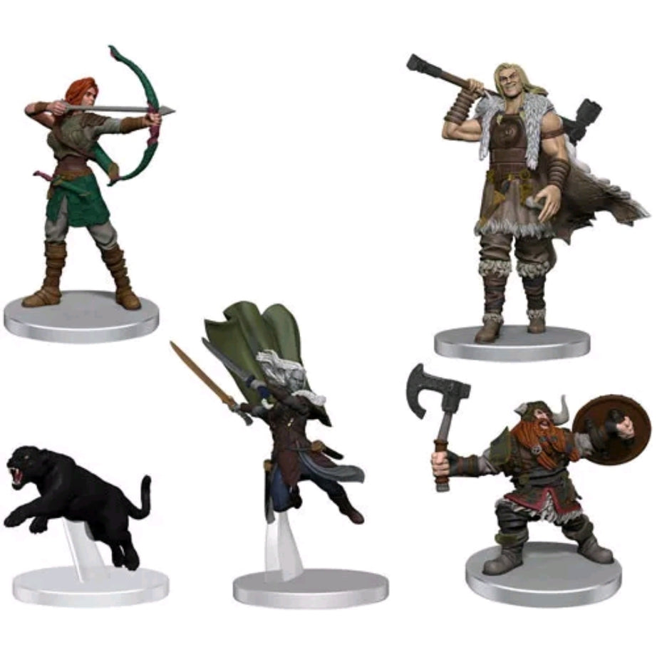 Magic The Gathering Dungeons & Dragons Adventures In The Forgotten Realms Companions Of The Hall Starter 5 Prepainted Plastic Figures
