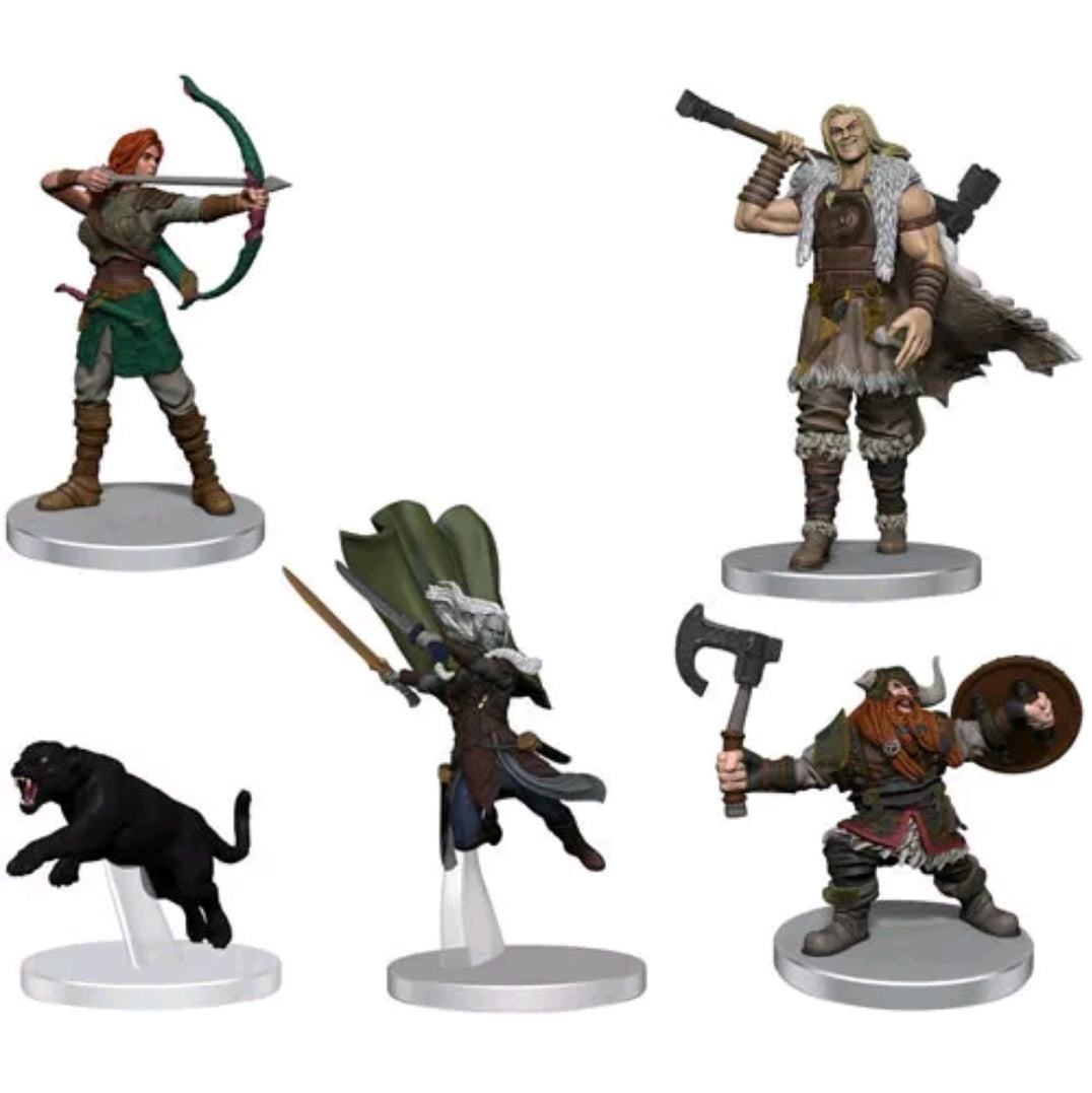 Magic The Gathering Dungeons & Dragons Adventures In The Forgotten Realms Companions Of The Hall Starter 5 Prepainted Plastic Figures