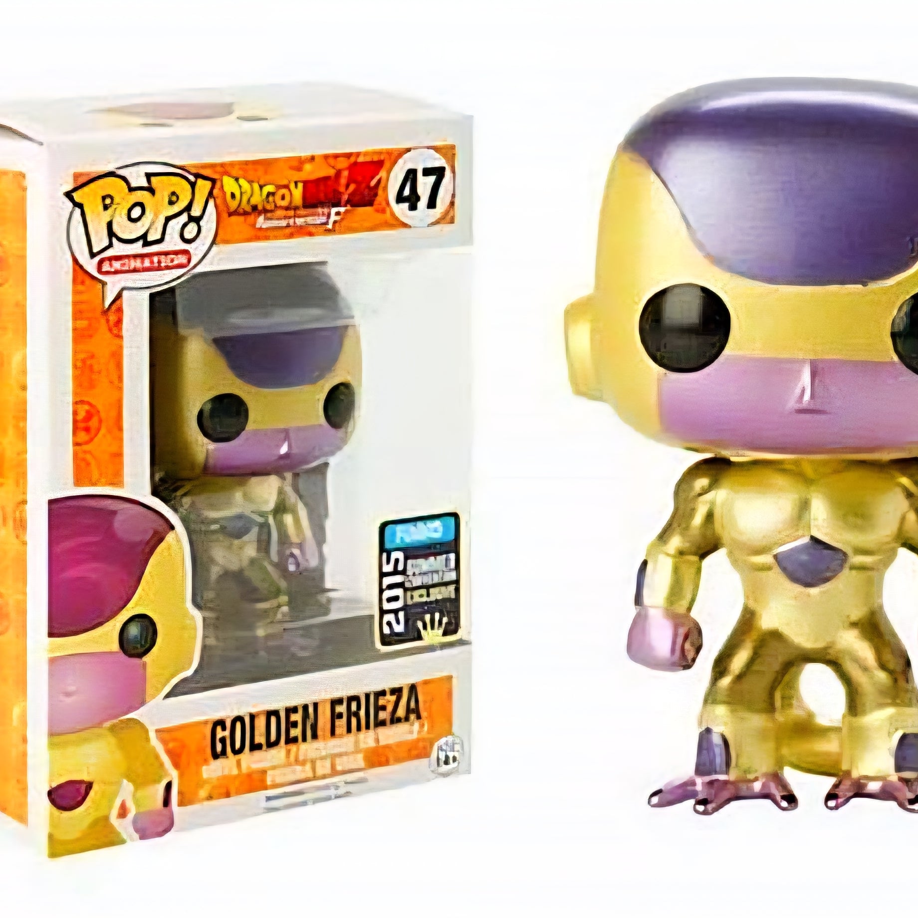 Funko Pop! Animation Dragonball Z Resurrection F Golden Frieza SDCC 2015 Exclusive Shared Sticker