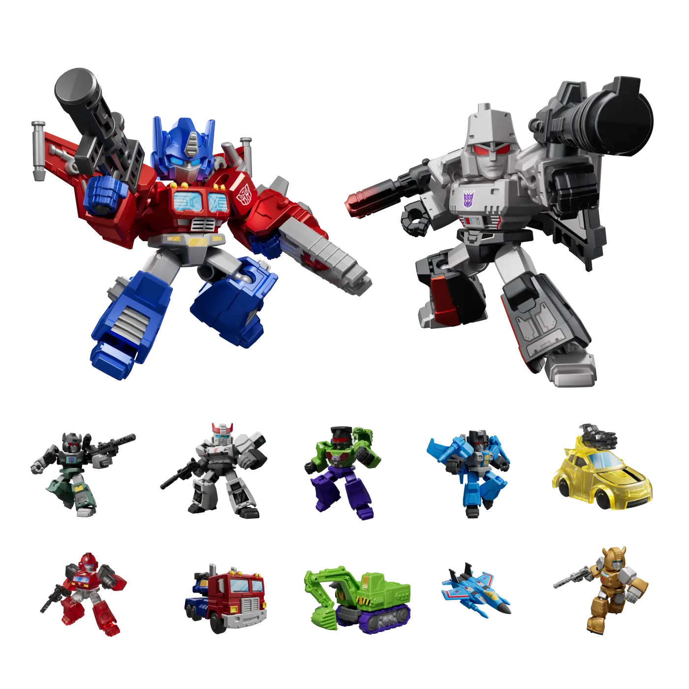 Blokees Transformers Galaxy Shining Galaxy Version Defender 01 Model Kit Action Figure Blind Box