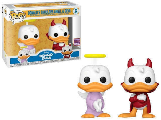 Funko Pop! Disney Donald Duck Donald's Shoulder Angel & Devil 2-Pack