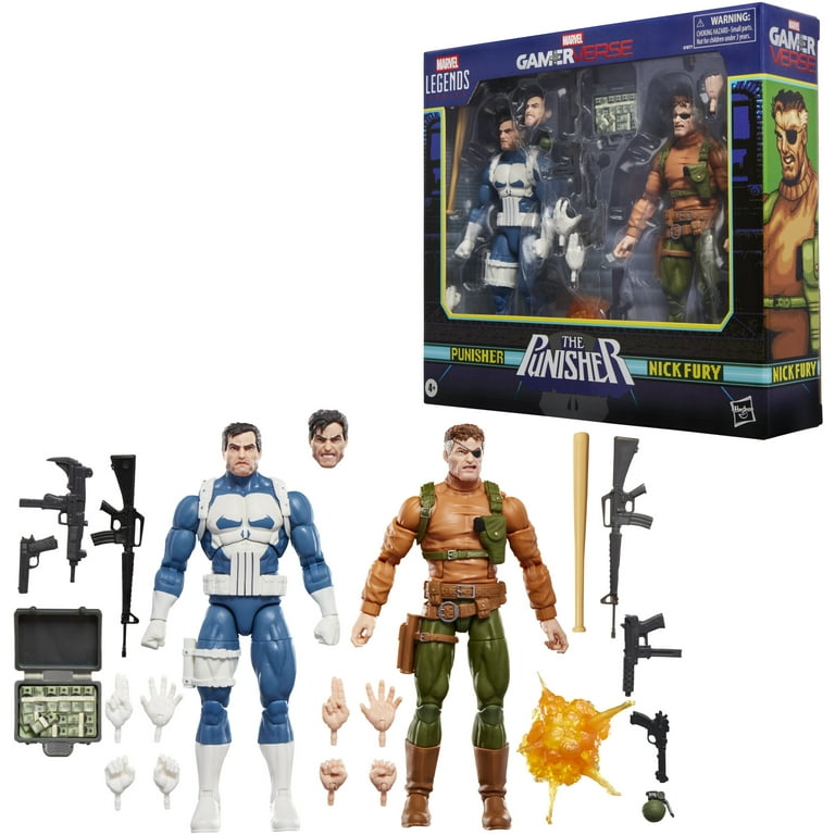 Hasbro Marvel Legends Series GamerVerse The Punisher vs Nick Fury Action Figure 2-Pack