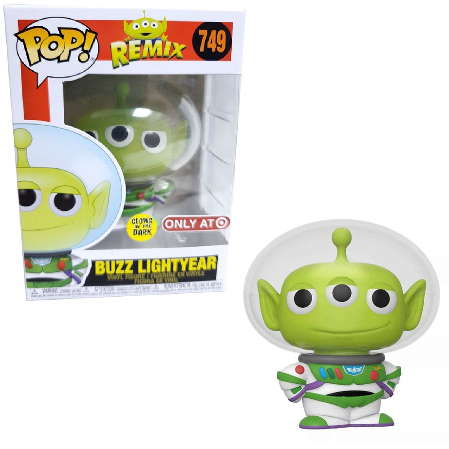 Funko Pop! Disney Pixar Alien Remix Buzz Lightyear #749 Glow In The Dark Target Exclusive