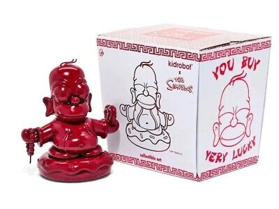 Kidrobot X The Simpsons Homer Buddah Statue (Red)